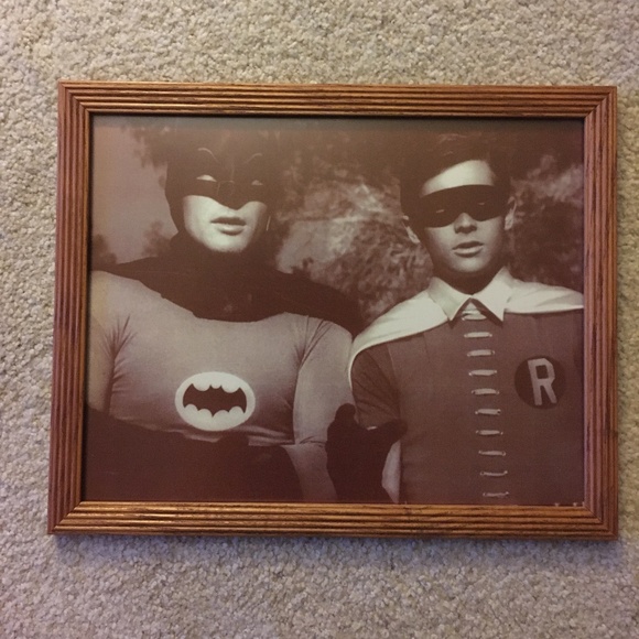 No Brand Accents Vintage Framed 96s Batman Print Poshmark — free download